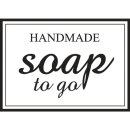 Stempel Handmade - soap to go, 3x4cm