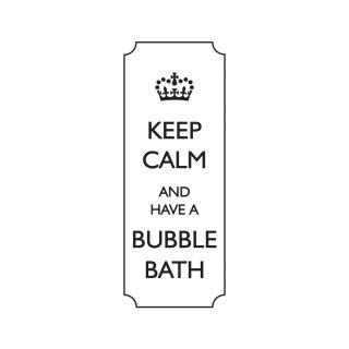 Stempel Keep calm and have a bubble..., 3x7cm