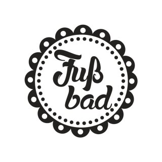 Stempel Fußbad, 3cm ø
