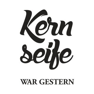 Stempel Kernseife war gestern, 3x4cm
