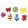 Moosgummi Stanzteile Frühlingserwachen, 2,1-3,4cm,selbstklebend,  100 Stück, bunt
