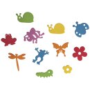 Moosgummi Stanzteile Springtime, 1-3cm, selbstklebend,...