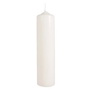 Stumpenkerze, 6cm ø, 25cm, creme