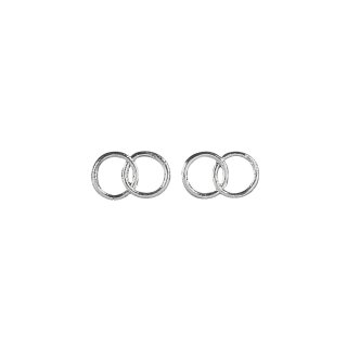 Wachsmotiv: Eheringe, 2,5 cm ø, . 2 Paar, silber