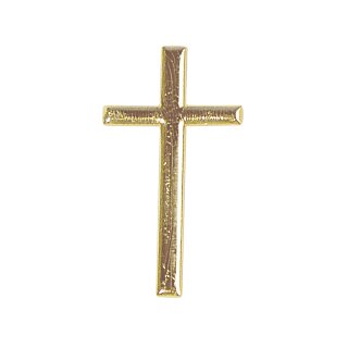 Wachsmotiv: Kreuz, 4cm,  1 Stück, gold