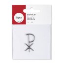 Wachsmotiv: Pax, 4cm,  1 Stück, silber
