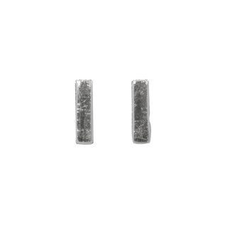 Wachsbuchstaben -I-, 9mm,  2Stück, silber