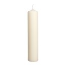 Stumpenkerze, 6cm ø, 30cm, creme