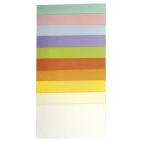 Wachsfolie Pastellset, 10x5cm, 10 Farben sort.,  10Stück