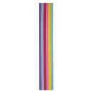 Wachs-Zierstreifen Pastell, 230x2mm, 6 Farben á 3 Streifen sortiert