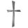 Wachs-Motiv Kreuz Silber, 10,5x5,5cm,  1 Stück