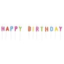 Kerzensticks HAPPY BIRTHDAY, 1,5x7,7cm, 13 Buchstaben,  ,...