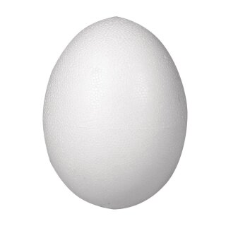 Styropor-Eier, voll, Höhe 6 cm