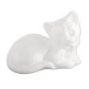 Styropor-Katze, liegend, 14 cm