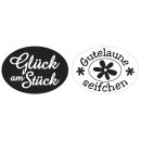 Labels Glück am St., Gutelaune S., 35x25mm, oval,...