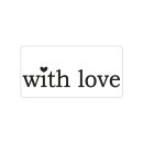 Labels ...love,handmade,time..., 30x15mm, 40x15mm, 50x15mm,  3Stück