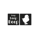 Labels Küken,beep beep beep, 2,5x2,5cm, SB-Btl...