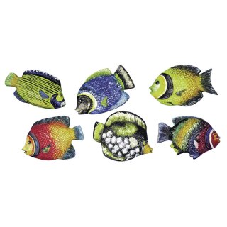 Gießform: Fische, 9 cm, 6 Motive
