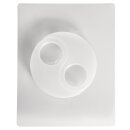 Gießform: Teelichthalter Yin Yang, 2 Motive, 12x8 cm