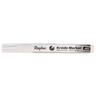 Kreide-Marker, Keilspitze 2-6 mm ,  1 Stück, weiß