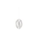 Plastik-Ei, 2tlg., 8cm ø, kristall