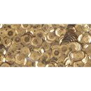 Pailletten, gewölbt, 6mm ø,   4000Stück, gold