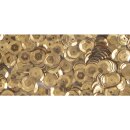 Pailletten, gewölbt, 6mm ø,   4000Stück, gold