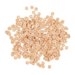 Pailletten, gewölbt, 6mm ø,   4000Stück, hautfarben