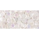 Pailletten, gewölbt, 6mm ø,   4000Stück, irisierend weiß