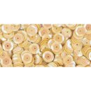 Pailletten, gewölbt, 6mm ø,   4000Stück, irisierend gelb