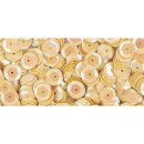 Pailletten, gewölbt, 6mm ø,   4000Stück, irisierend gelb
