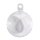 Plastik-Kugel 2tlg 6cm ø, Set 6 Stück kristall