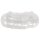 Plastik-Kugel 2tlg 6cm ø, Set 6 Stück kristall