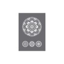 Schablone Art of Mandala A5, 1 Schablone+1 Rakel,