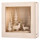 Holzbausatz 3D-Motivrahmen Winterland FSC100% 20x20x6,6cm 14-tlg