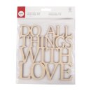 Holzschrift Do all things..., FSC100%, 17,9x18,2cm,  1...