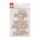 Holzschrift Do more of what...,FSC100%, 12,8x19,7cm,  1...
