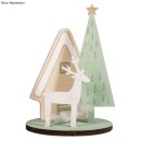 Holz-Steckteile Winterhome, FSC100%, 10x10x14,5cm,  1Set