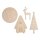 Holz-Steckteile Winterhome, FSC100%, 10x10x14,5cm,  1Set