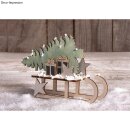 Holzbausatz Winterdream, FSC 100%, 11x5x16,5cm, 9-tlg.,...