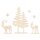 Holzmotive Baum und Hirsch, FSC100%, 3-10,8 x 3-18,5cm,  6Stück