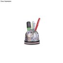 Schneekugel mit Stiftehalter, ø 90 mm, H.80 mm, Fotogröße: 70x70 mm, schwarz