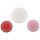 Spitzenpapier Set: Rund, 10cm+14cm, SB-Btl 60Stück, weiß/rot/pink