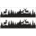 Deko-Abziehmotive Waldesruh 17x4cm 2 Silhouetten, SB-Btl 2Bogen, schwarz