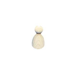 Rohholz-Figurenkegel, Höhe 28 mm, ø 14 mm