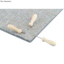 Prickelnadel, natur, lackiert, 8,3cm,  1 Stück, . 1 Stück