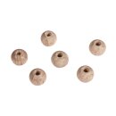 Rohholz-Perlen, 6mm ø,  135 Stück