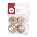 Holzrad, . 4 Stück, 30 mm ø, 8 mm breit