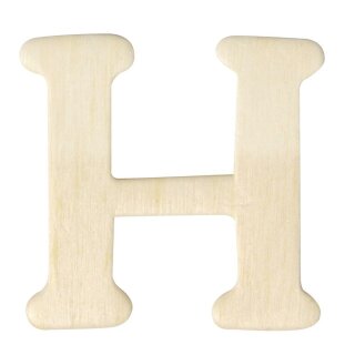 Holz-Buchstaben, 4 cm, H