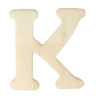Holz-Buchstaben, 4 cm, K
